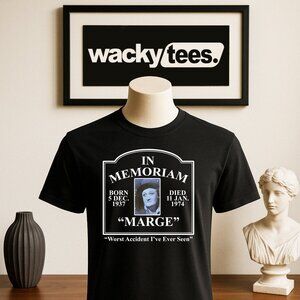 Pee Wee Herman In Memoriam of Large Marge Big Adventure Memory Graphic Tee Shirt